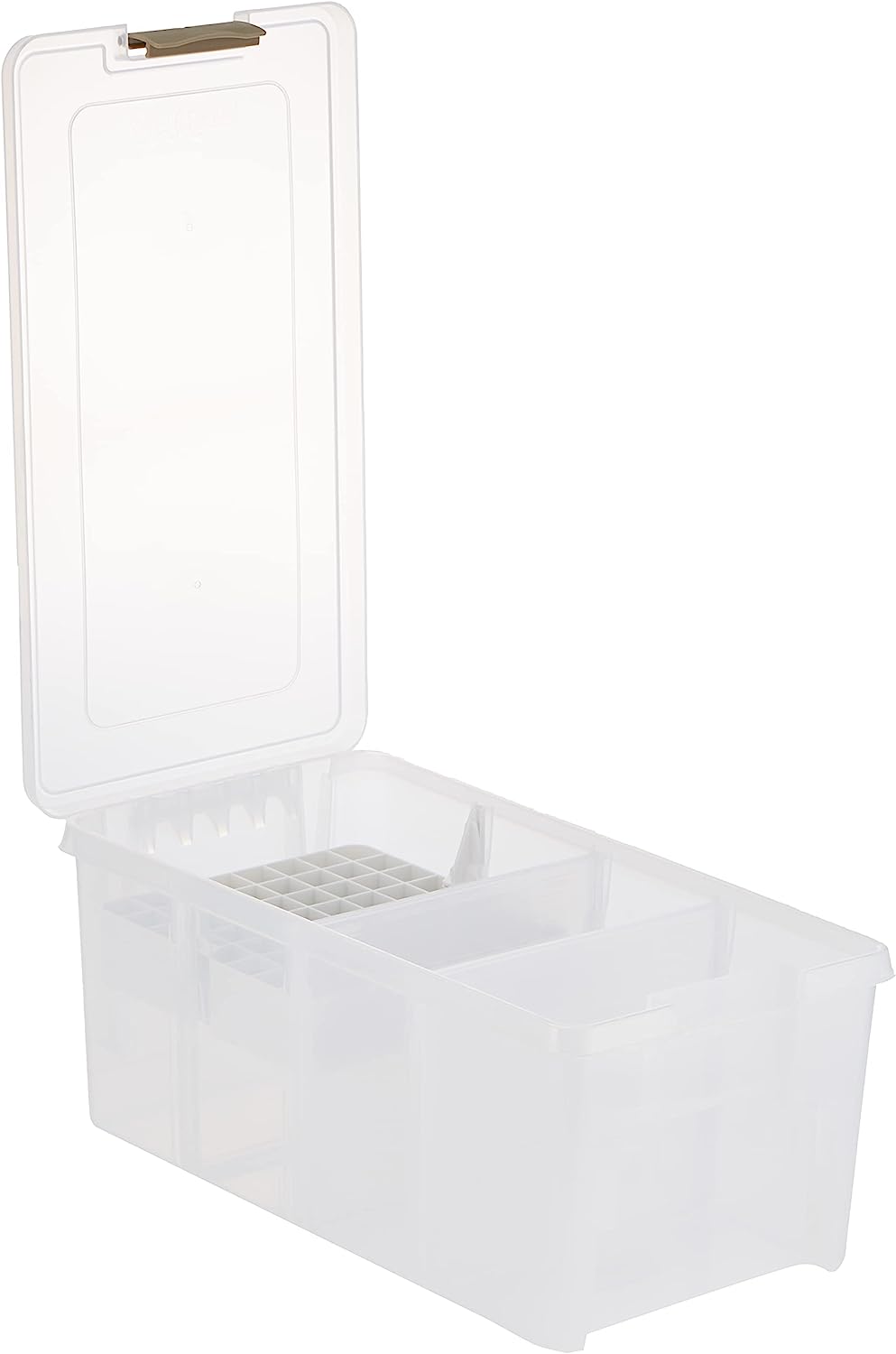 ArtBin 6934AB Satchel with Marker Tray, Art & Craft Organizer, [1] Plastic Storage Case, Clear, Semi, 0 - Image 3